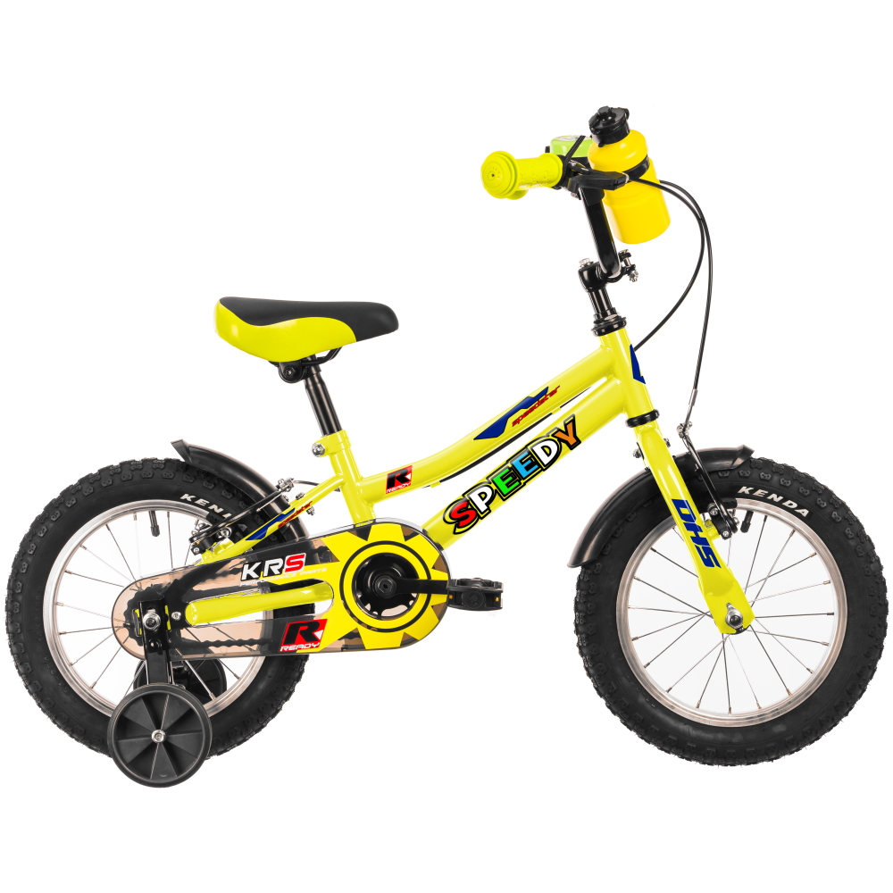 Devron DHS Drengecykel 14" Speedy Gul 3 Devron DHS Drengecykel 14" Speedy Gul