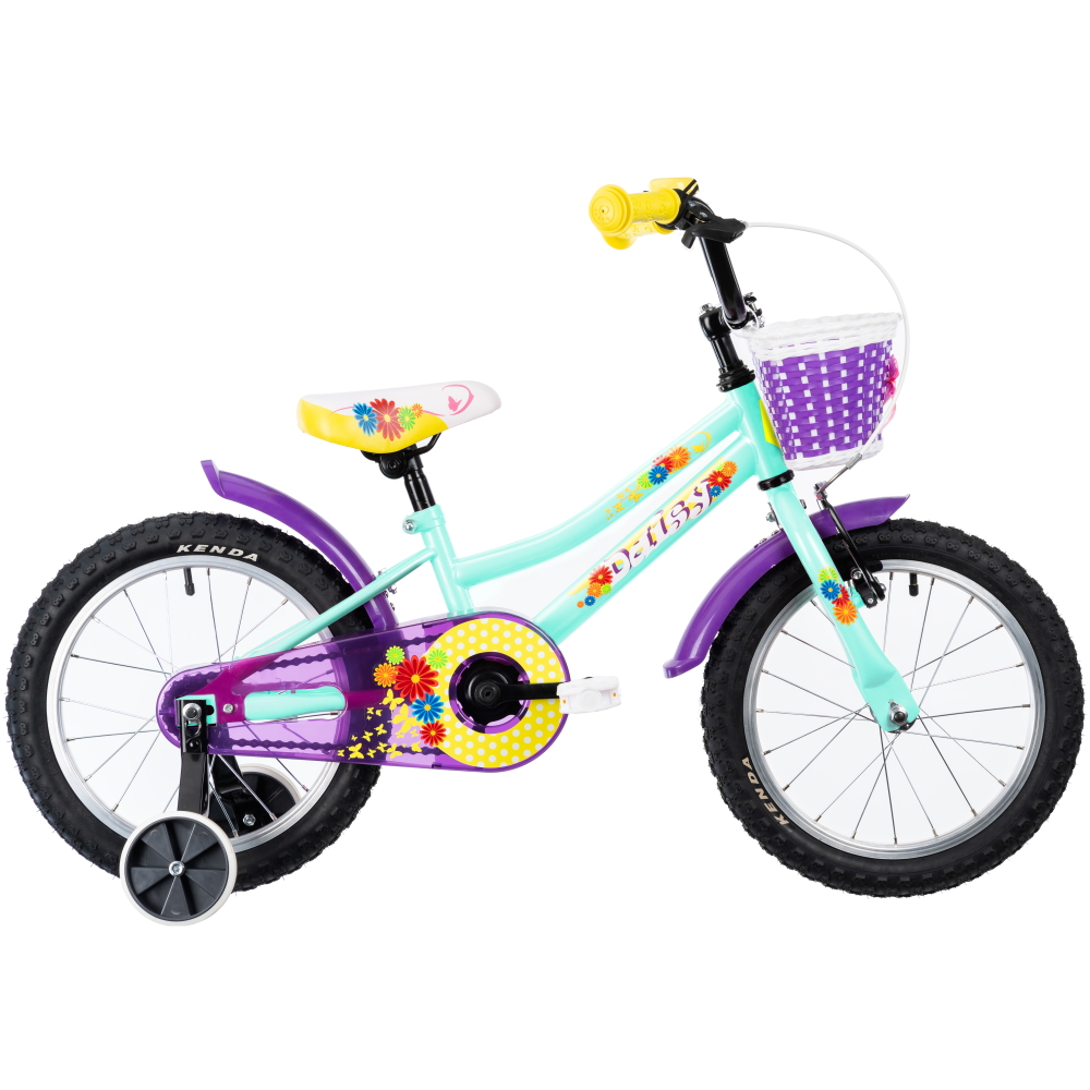 Devron DHS Pigecykel 16" Daisy, Turkis 3 Devron DHS Pigecykel 16" Daisy, Turkis