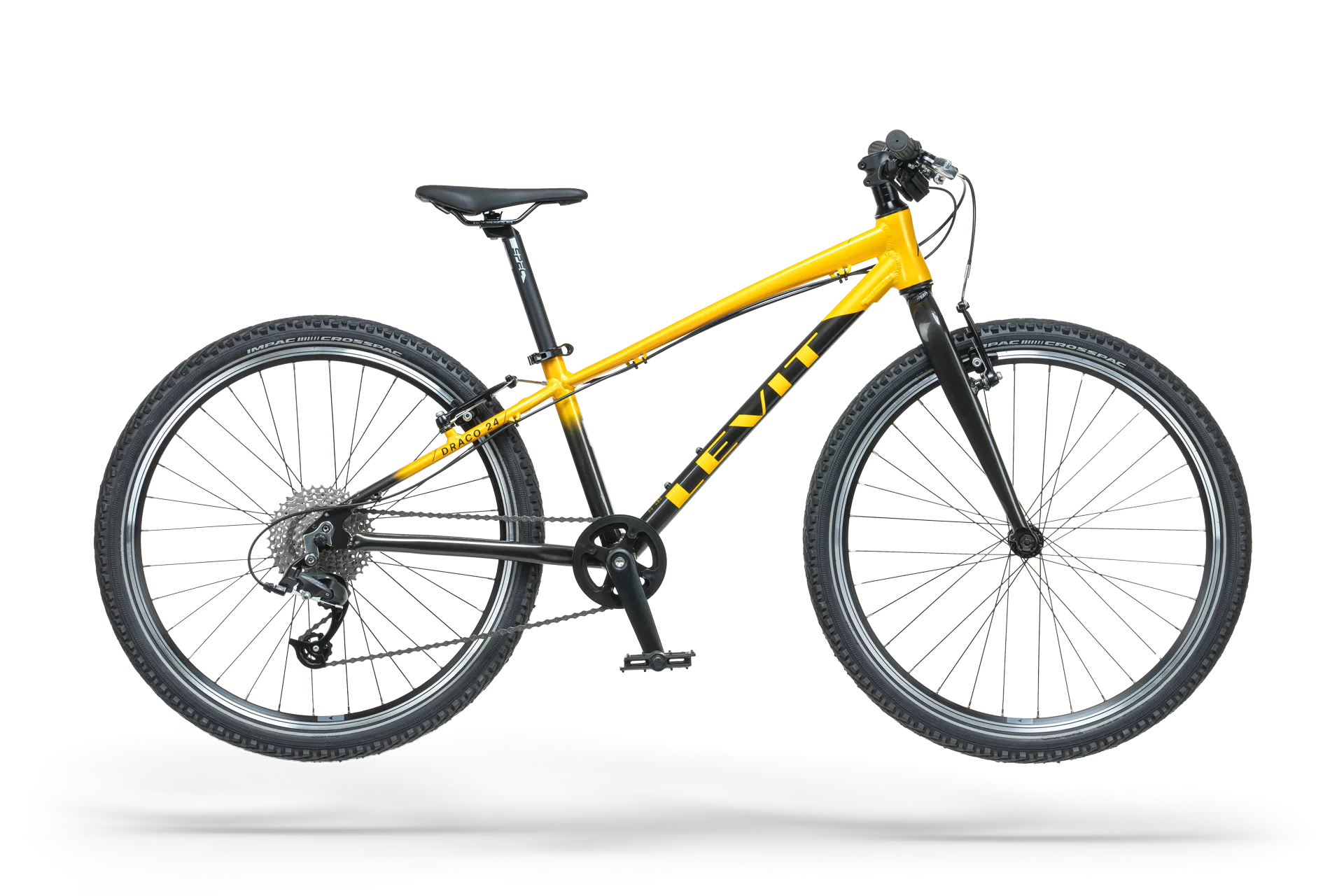 LEVIT DRACO 24 EVO MTB, Sort/ Gul