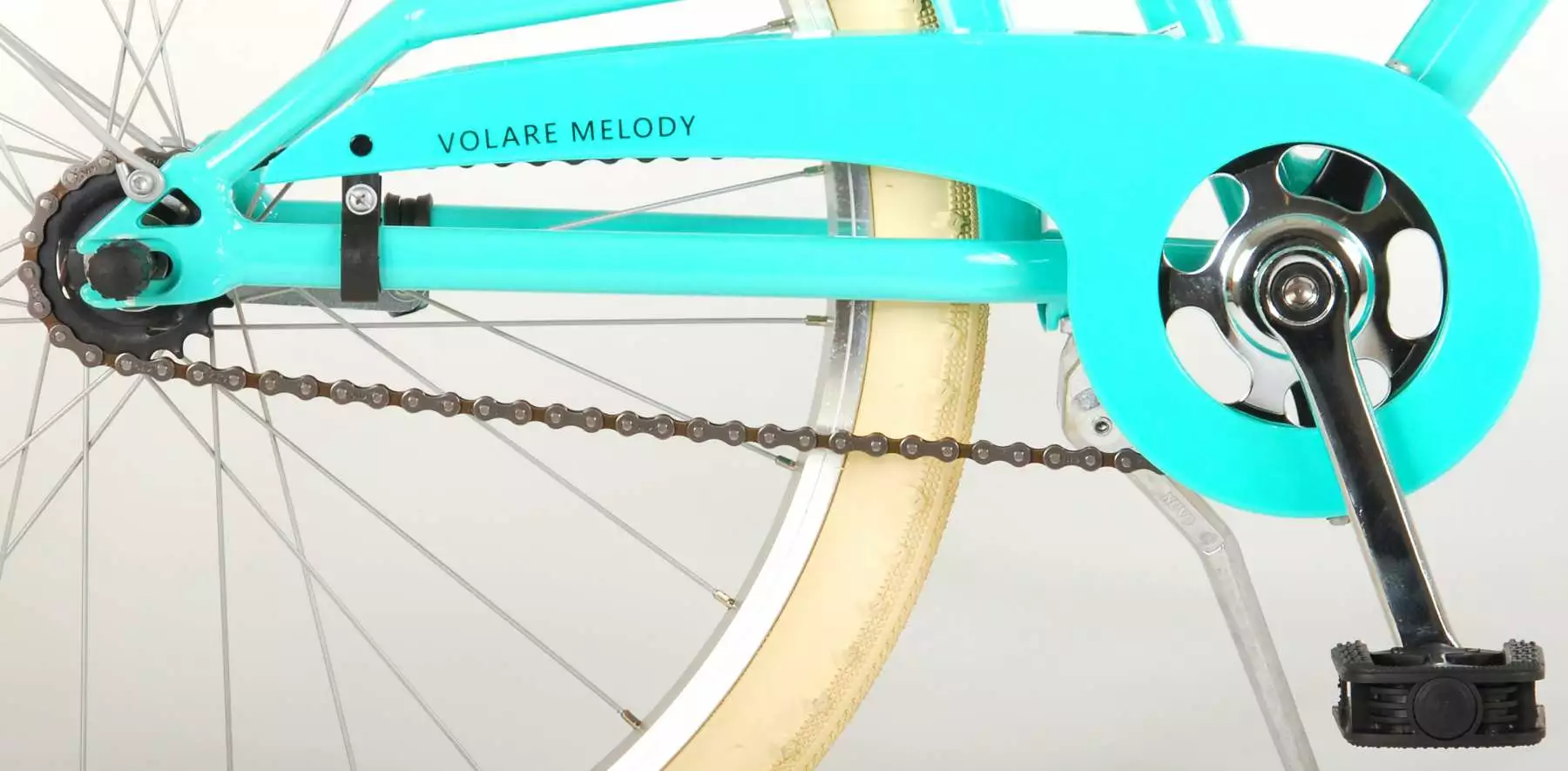 Volare Melody 24" Børnecykel Turkis 5 Volare Melody 24" Børnecykel Turkis - Billede 3