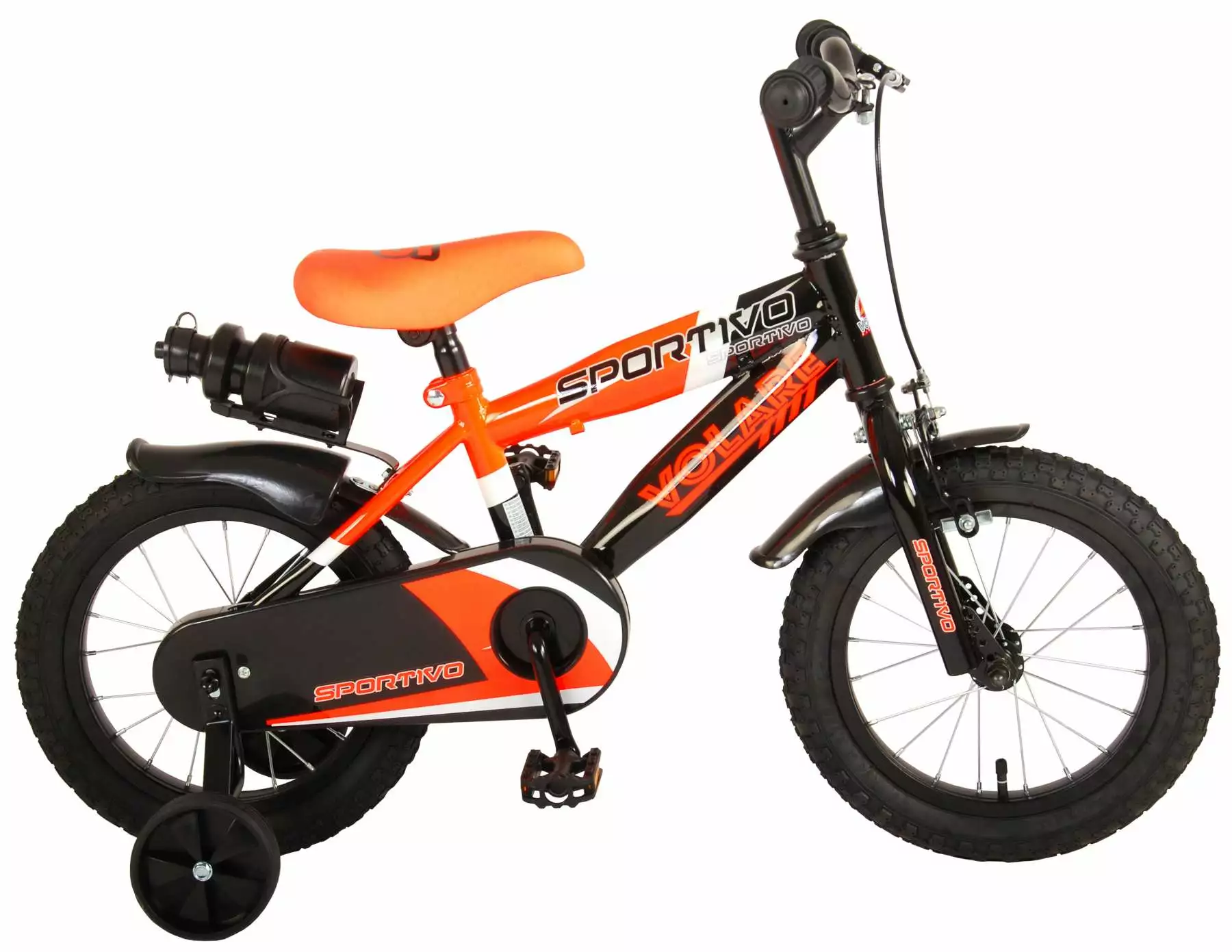 Volare Sportivo Drengecykel 14" Orange/Sort 3 Volare Sportivo Drengecykel 14" Orange/Sort