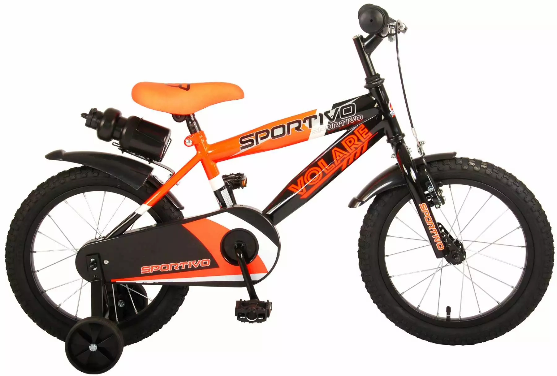 Volare Sportivo Drengecykel 16" Orange/Sort 3 Volare Sportivo Drengecykel 16" Orange/Sort